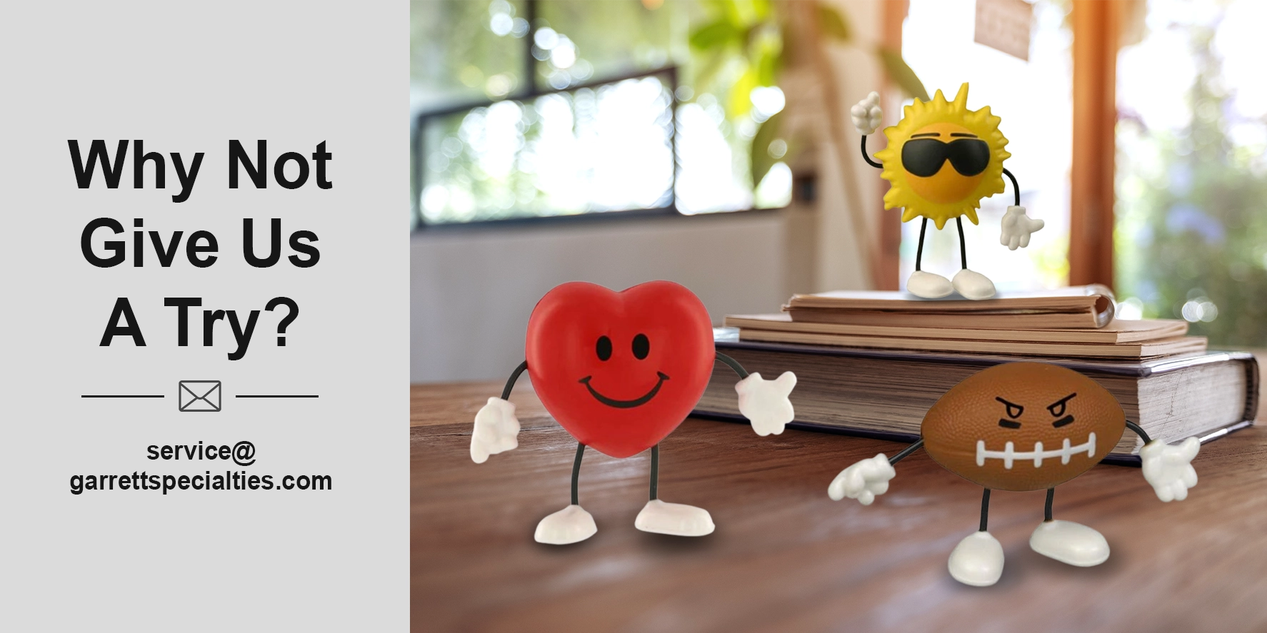 Custom Stick Stress Ball Figures with Your Logo Flexible shaped stick figures (such as star-headed or globe-headed stick people with movable arms and legs) that can be posed or squeezed.