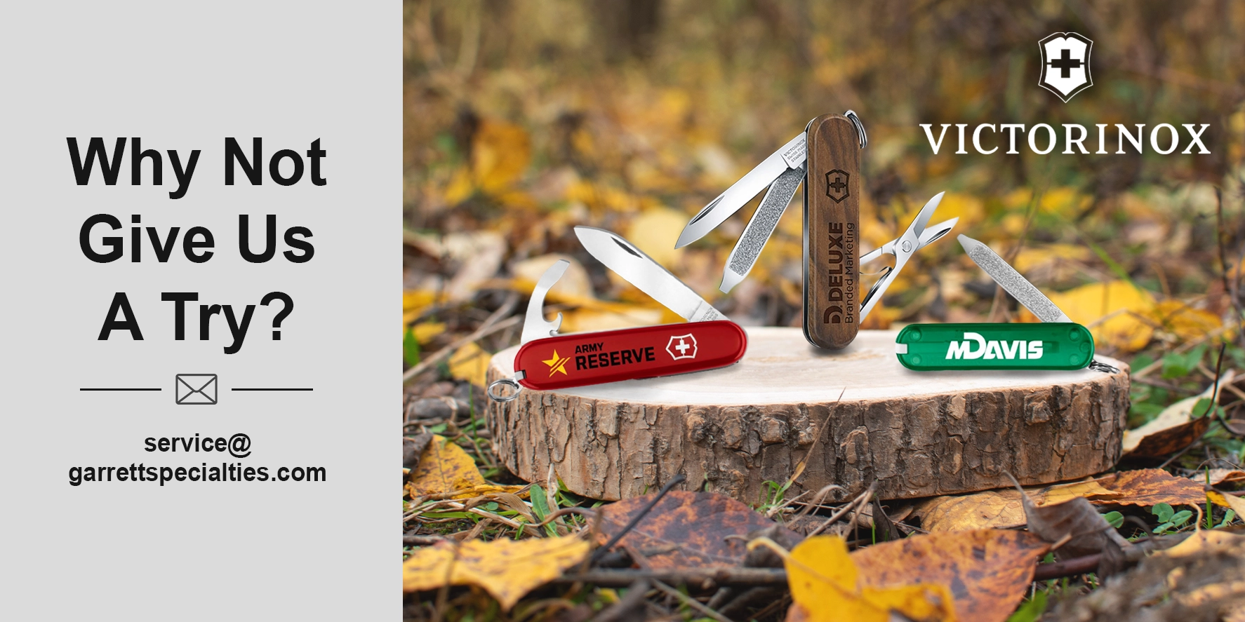 Custom Victorinox Swiss Army® Products | Personalized Corporate & Recognition Gifts Custom Victorinox Swiss Army knives and multi-tools personalized with company logos for corporate gifts, employee recognition, service awards, customer appreciation and business programs for adults