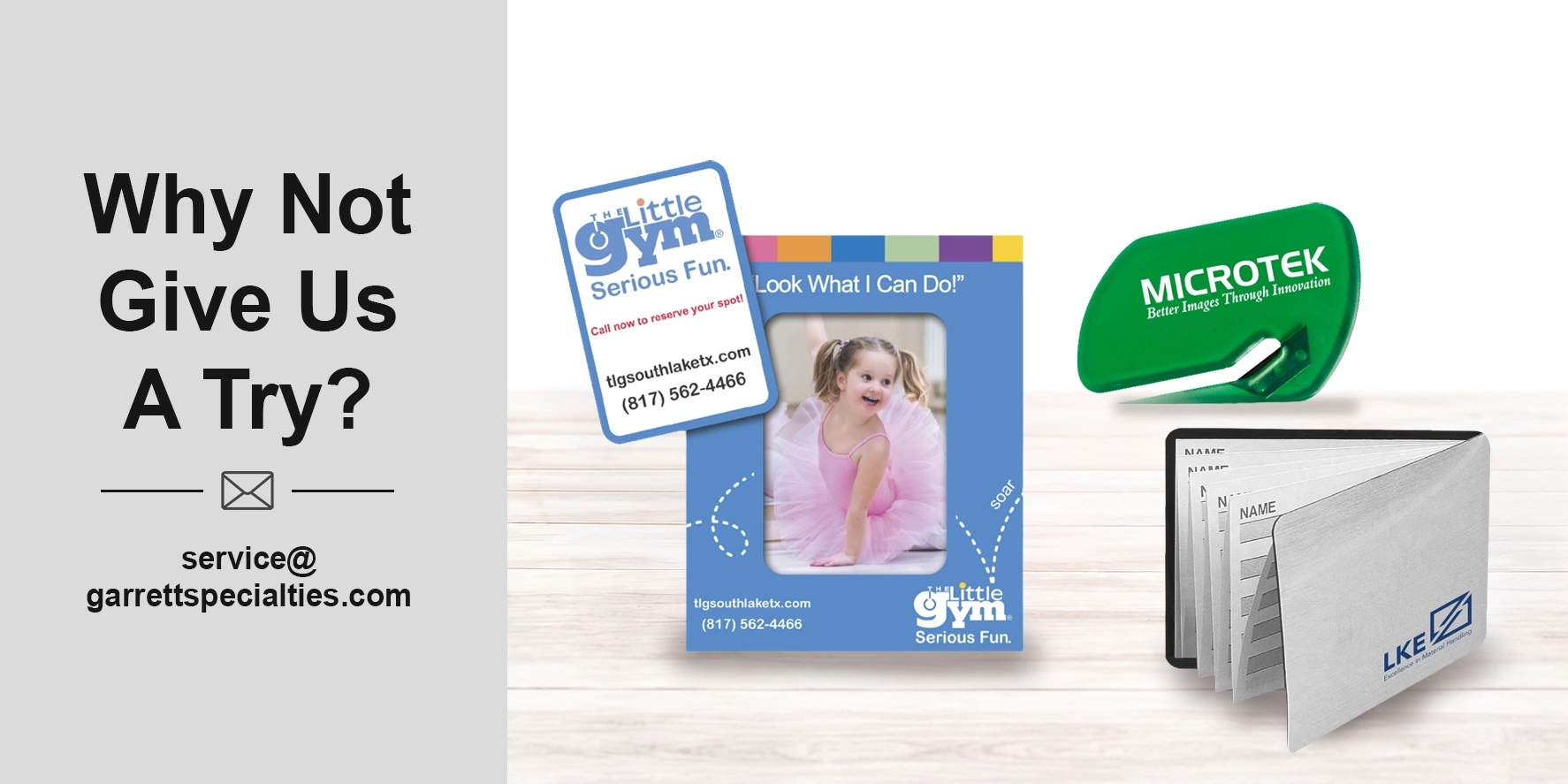 Custom thin mailers and promotional mailing products