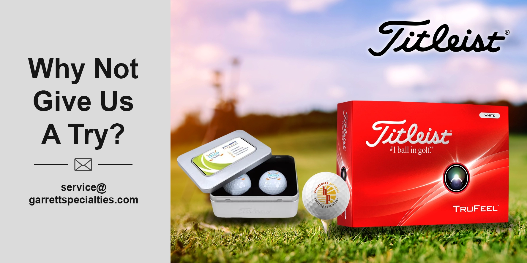 Custom Titleist® Golf Products | Personalized Golf Balls & Corporate Golf Gifts Custom Titleist golf products including personalized golf balls with company logos for corporate golf outings, tournaments, client gifts, employee programs and fundraising events
