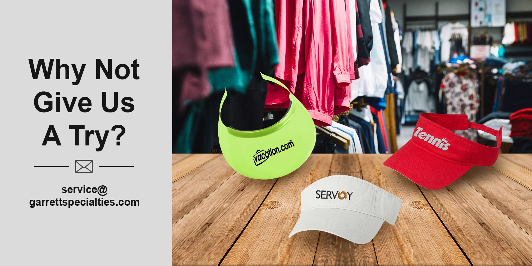 Custom visors for golf sports tennis and outdoor promotional events