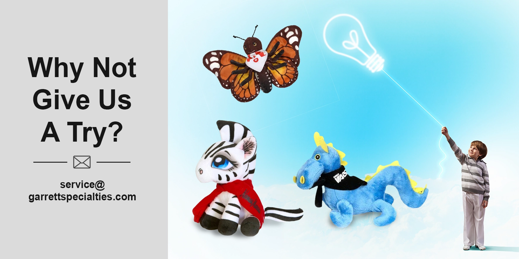 The Imagination Series features a diverse line of customizable and collectible plush animals and sea/prehistoric creatures frequently used for corporate giveaways, zoos, aquariums, camps, and retail gift
