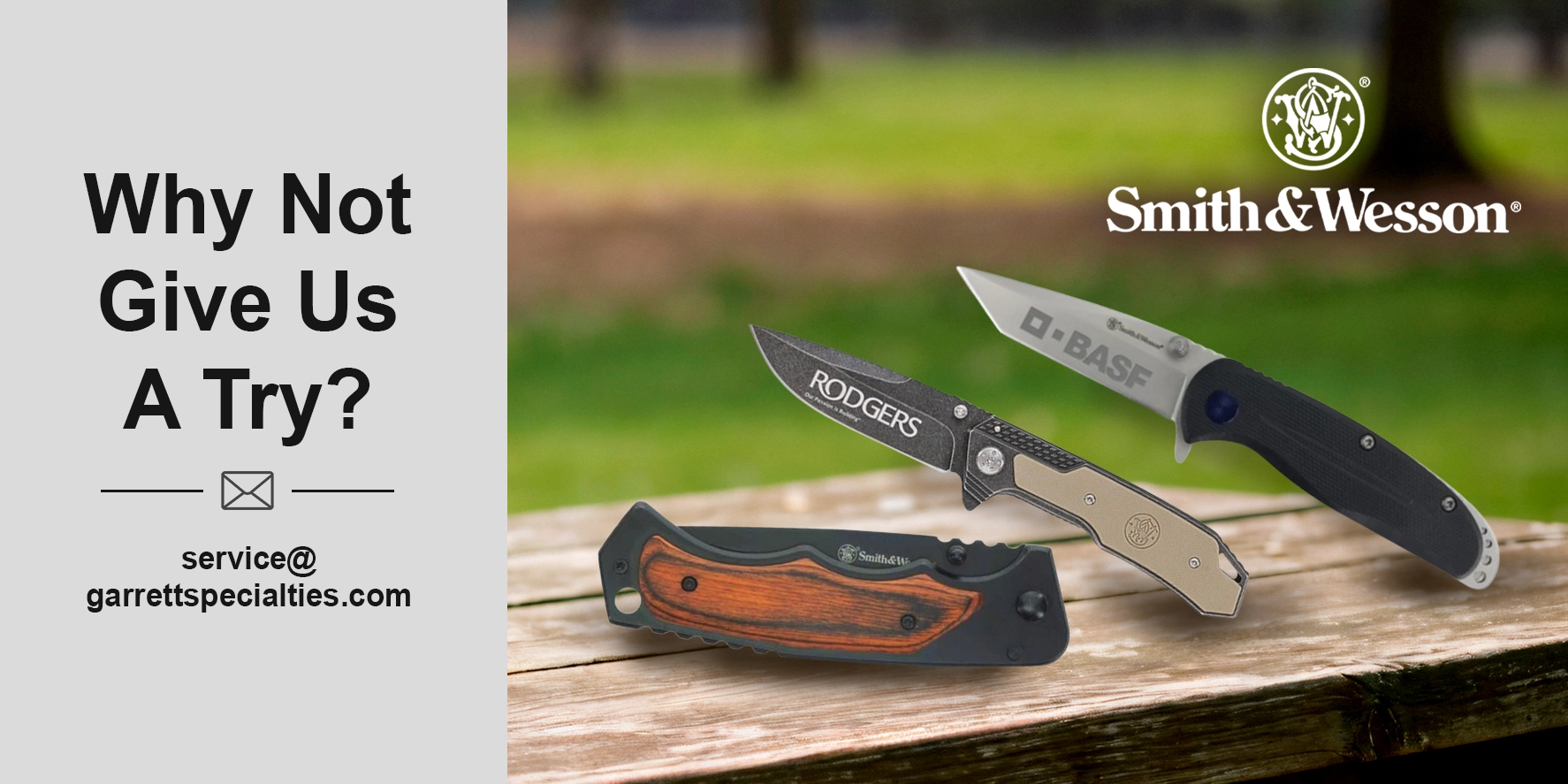 Custom Smith & Wesson knives and promotional tools