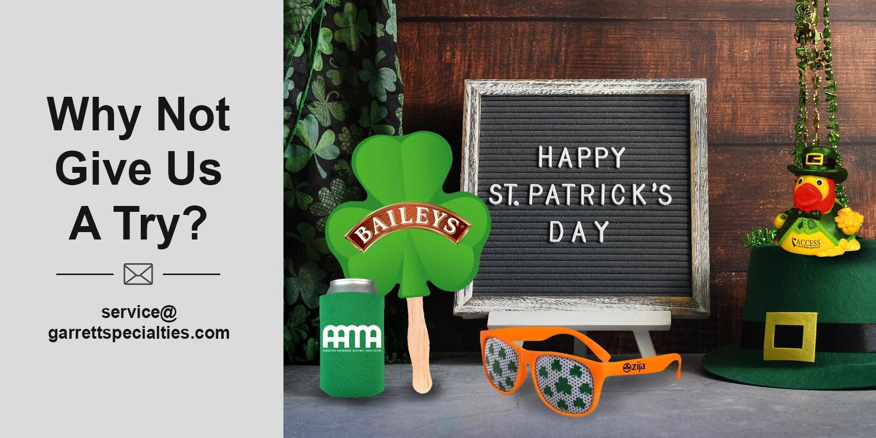St. Partrick's Day Hand Out Novelty Green Accessories St. Patrick's Day giveaways suitable for businesses, parades, and office events
