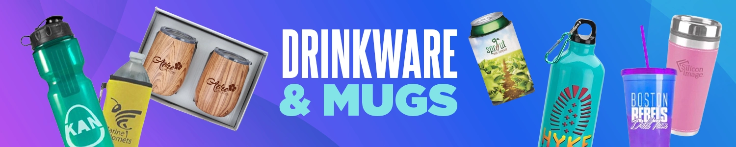 Custom drinkware personalized with your logo