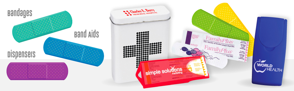 Printed Band Aids Custom Bandage Dispensers