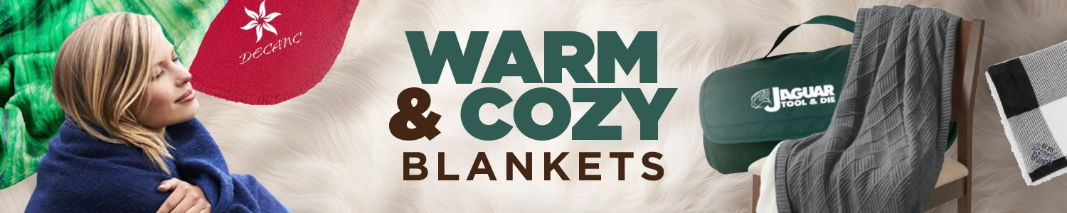 Custom Logo Blankets in Bulk