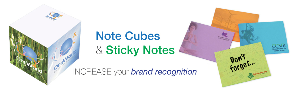 Sticky Notes Notepads, cubes and custom sticky notes printed with your logo