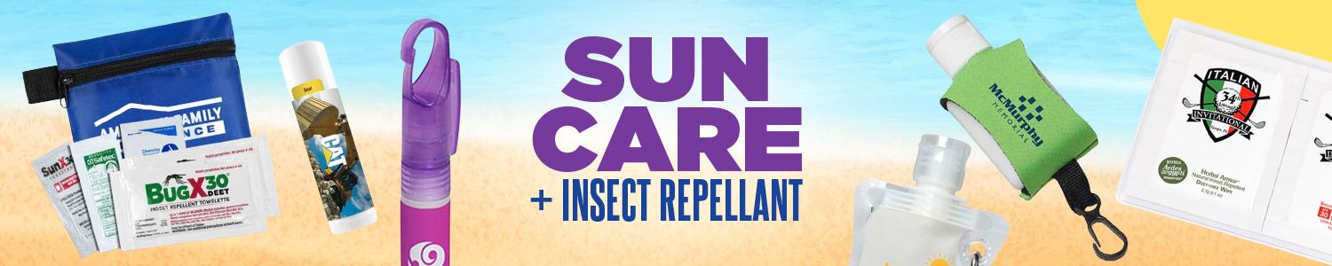 Custom Sunscreen and Branded Insect Repellent