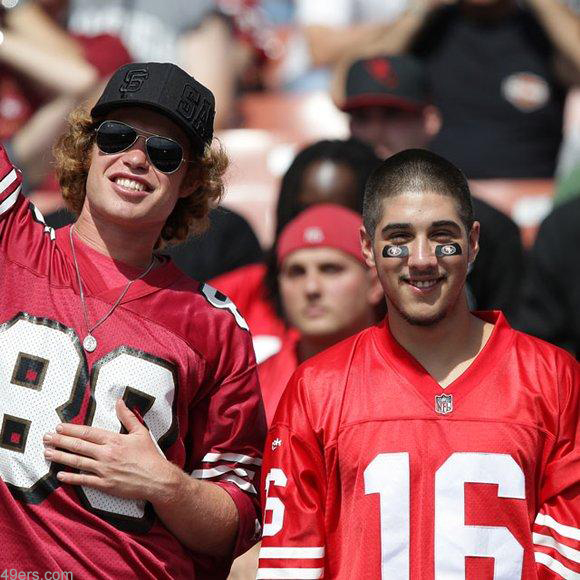 49er Fans Wear Logo Non Glare Eye Strips