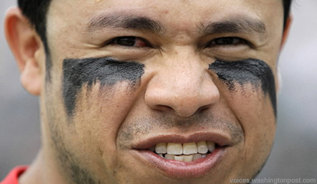 Why so Many Athletes Wear Black Marks Under Their Eyes