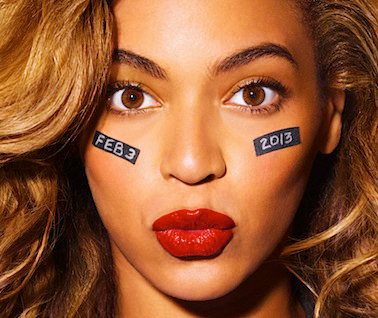 Beyonce Announces Super Bowl Performance with Eye Blacks 