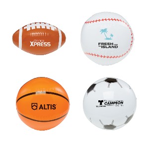 Sport shape beach balls