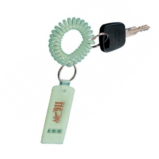 Promotional Glow in the Dark Flat Whistle