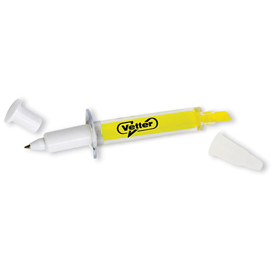 Promotional Syringe Highlighter/Pen