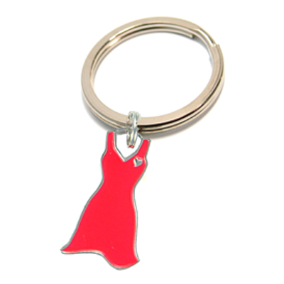 Promotional Red Dress Key Tag