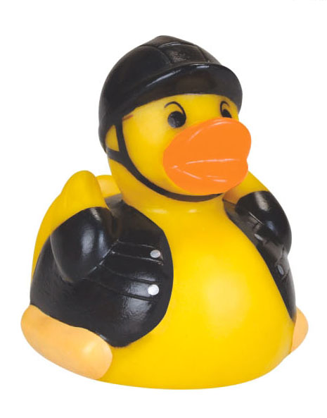 Promotional Rubber Hog Rider Duck