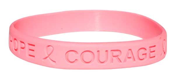 Promotional Breast Awareness Wristbands
