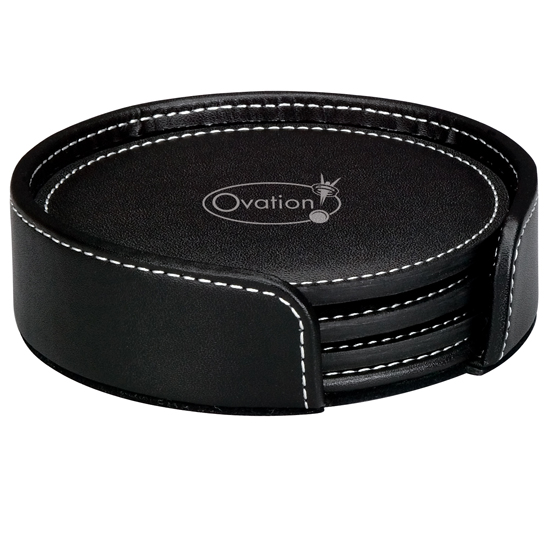 Promotional Leather Coaster Set