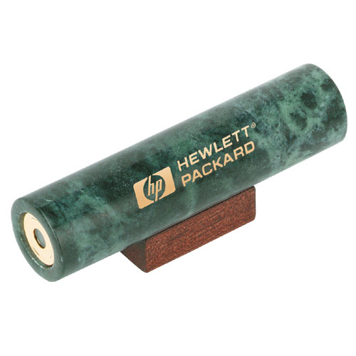 Promotional Green Marble Kaleidoscope/ Wood Stand
