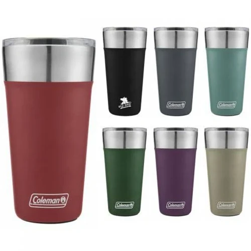 Custom promotional coleman brewski stainless steel tumbler