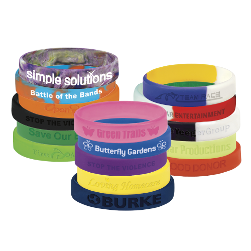View Image 2 of Custom Silicone Awareness Bracelet- Sale: 38% off 