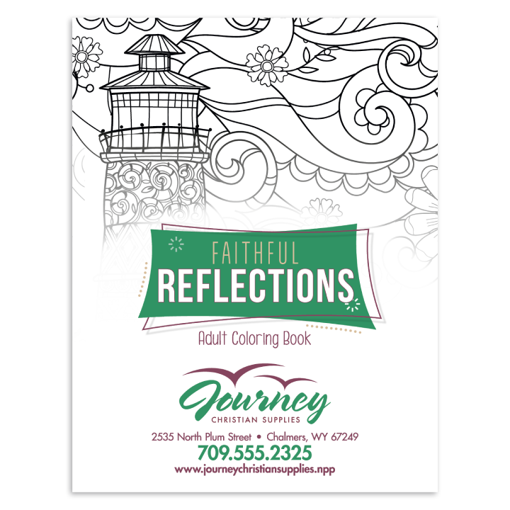 Promotional Good Value™ Faithful Reflections Adult Coloring Book