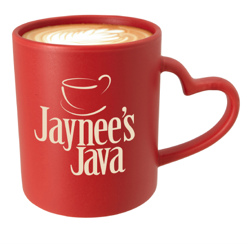 Promotional Red Heart Mug - 12 oz.