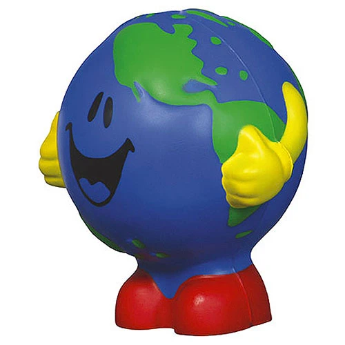 Promotional Smiley Earth Man Stress Ball