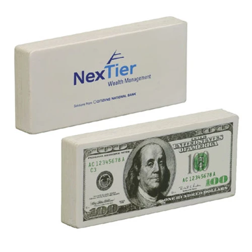 Promotional One Hundred Dollar Bill Stress Toy
