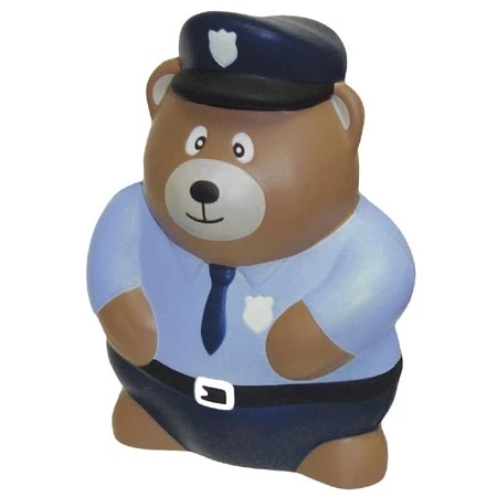 Promotional Police Bear Stress Ball