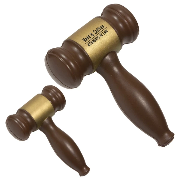 Promotional Gavel Stress Ball