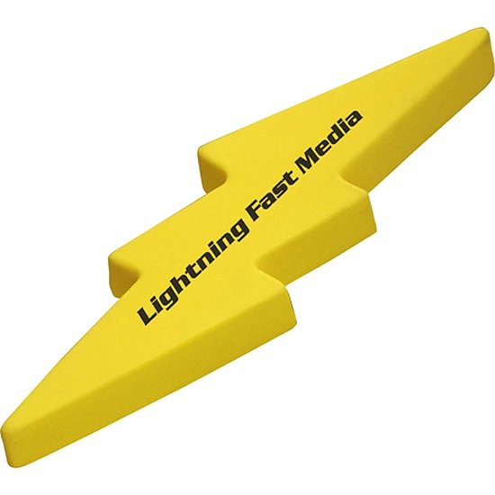 Promotional Lightning Bolt Stress Reliever