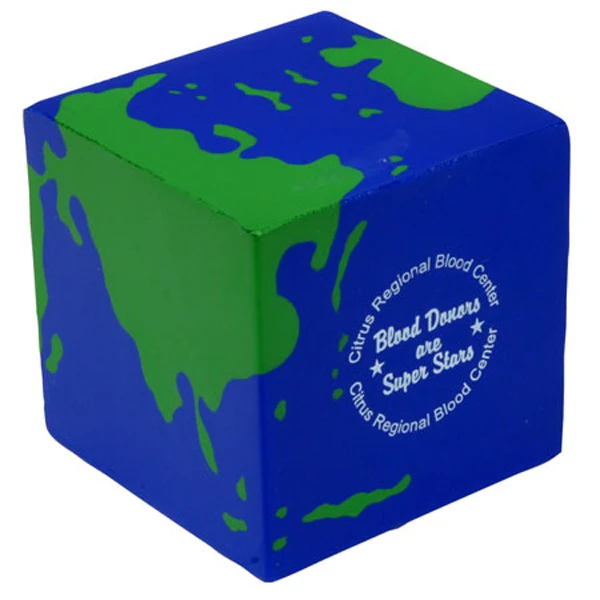 Promotional Earth Cube Stress Ball