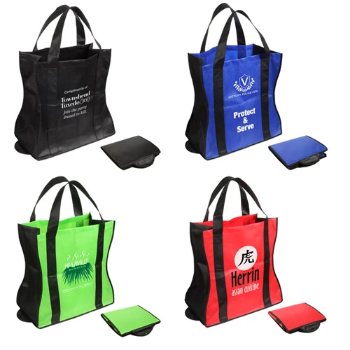Promotional Wave Rider Folding Tote