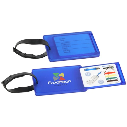 Promotional Travel Aid Luggage Tag and Sewing Kit