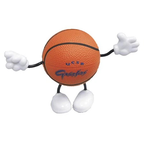 Promotional Basketball Figure Stress Ball