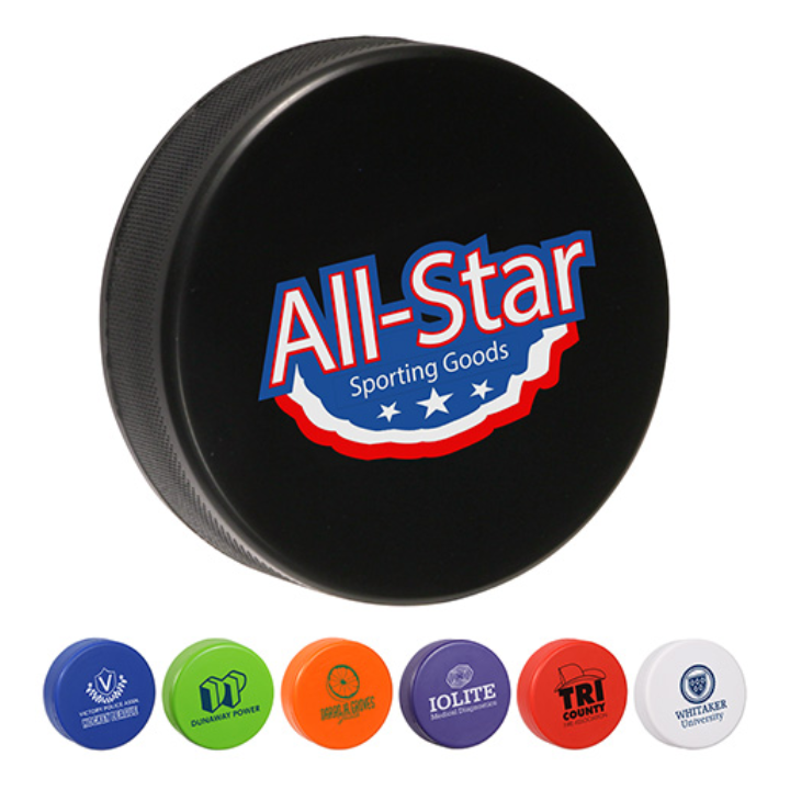 Hockey Puck Stress Reliever Promotional Hockey Puck Stress Reliever