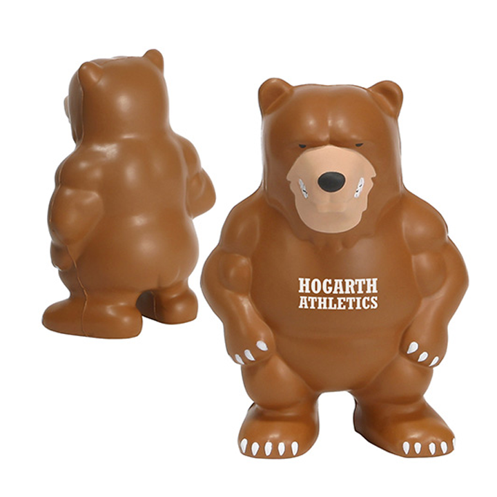 Promotional Bear Mascot Stress Ball 