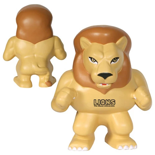 Promotional Lion Mascot Stress Reliever