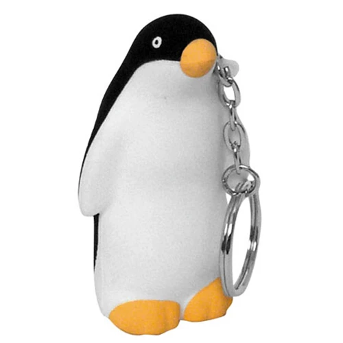 Promotional Penguin Key Chain Stress Reliever