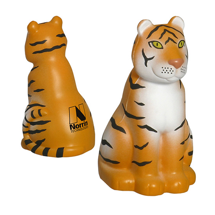 Promotional Sitting Tiger Stress Ball
