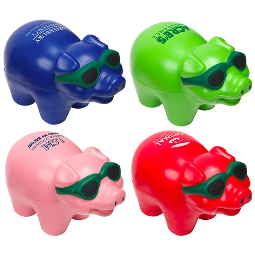 Promotional Cool Pig Stress Reliever