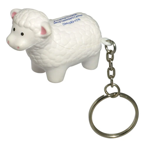 Promotional Sheep Key Chain Stress Reliever