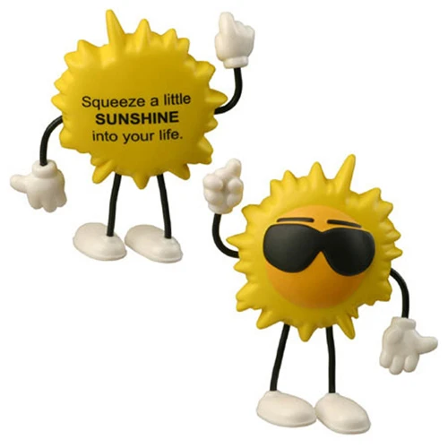 Promotional Cool Sun Figure Stress Ball