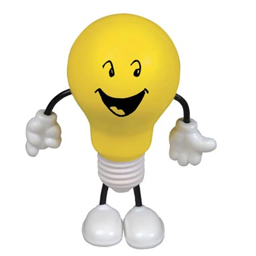 Promotional Lightbulb Figure Stress Reliever