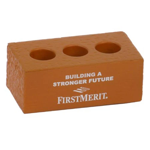 Promotional Brick with Holes Stress Ball