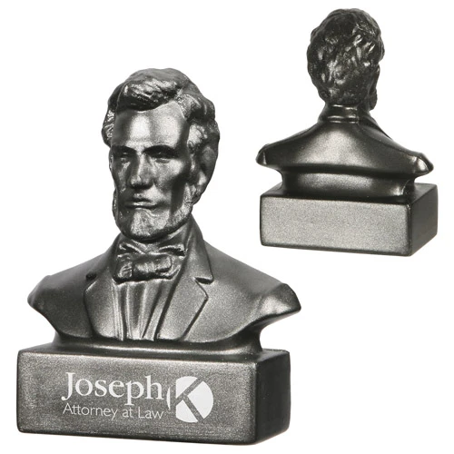 Promotional Abraham Lincoln Bust Stress Reliever
