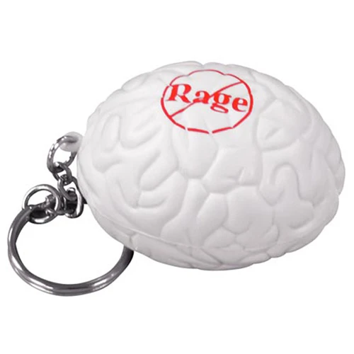 Promotional Brain Key Chain Stress Reliever