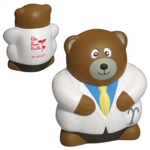 Promotional Physician Bear Stress Ball